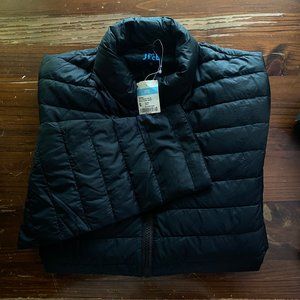 J. McLaughlin Black Lightweight Puffer Down Jacket